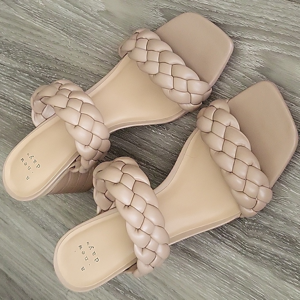 A NEW DAY braided heels